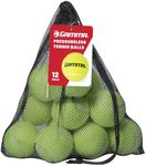 GAMMA Pressureless Tennis Balls for Tennis Practice and Lessons, Longer-Term Durability and More Bounce Than Standard Tennis Balls, Yellow, Bag of 12