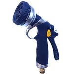 LAFILLETTE Multifunctional High Pressure Foam Water Spray Gun - Garden Hose Nozzle Hand Sprayer, 8 Pattern Metal Watering Nozzle for Car Washing, Garden Watering, Home Cleaning, Pets Washing