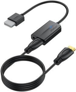 AUTOUTLET Wii to HDMI Converter 1080P with 6ft High Speed HDMI Cable Wii2 HDMI Adapter with Blue Indicator, Output Video&Audio with 3.5mm Jack Audio Compatible with Full HD Devices
