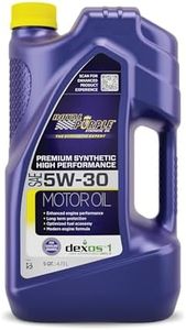 Royal Purple 51530 API-Licensed SAE 5W-30 High Performance Synthetic Motor Oil - 5 qt., Model:ROY51530