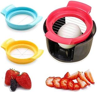 PRIMEFAIR Egg Slicer, 3 in 1 Egg Cutter for Hard Boiled Eggs Dishwasher Safe, Multi-Function Egg Cutter Hard Boiled Eggs (Pack of 1) (EGG-CUTTER-A02)