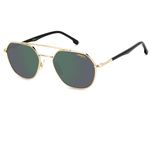 Carrera Unisex Polarized UV Protected Greengrey Lens Glass Metal Hexagonal Sunglasses 205789