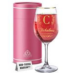 CROWNLY CRYSTAL® Christmas Gifts for Women Personalised Gifts Red Wine Gift Drinking Glasses Birthday Decoration Retirement Gifts for Women Leaving Gifts for Women Thinking of You Gifts for Women (C)