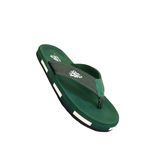 Jayco Slippers for men | oversize look | slip-resistant | Soft insole | pain relief | Rubber outsole | stylish design | indoor and outdoor flip flop (Green, UK 10)