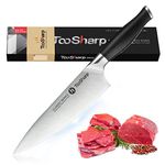 TooSharp Chef Knife 8 inch/Pro Kitchen Knife, 8-Inch Chef's Knife Made of German High Carbon Stainless Steel, Ergonomic VG10 Handle, Ultra Sharp/The Best Cooking Knife for Kitchen & Restaurant