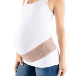 Belly Bandit - Women’s Maternity 2-in-1 Bandit Band for Belly and Back Support - Nude, L-XL