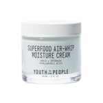 Youth To The People Superfood Air-Whip Moisture Cream - Hyaluronic Acid + Green Tea Moisturizer - Vegan Gel Cream Ideal for Combination or Oily Skin Types - Clean Beauty (2oz)