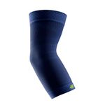 Bauerfeind Elbow Sleeve; Sports Compression Elbow Support, 1 Unisex Elbow Bandage with Compression, for Basketball, Athletics and for Ball and Impact Sports, Can be Worn Right and Left - Navy, Small