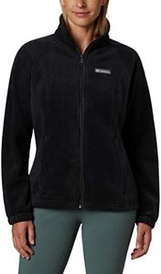 Columbia Women's Plus-size Benton Springs Plus Size Full Zip Outerwear, black, 2X