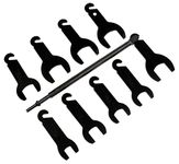 Lisle 43350 Pneumatic Fan Clutch Wrench Set, 10 pc.