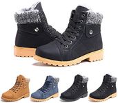 Womens Winter Snow Ankle Boots Fur 