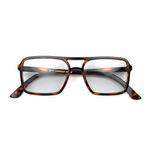 LONDON MOLE Eyewear | Spy Reading Glasses | Rectangular Glasses | Cool Readers | Designer Glasses | Mens/Womens Reading Glasses | Unisex | Spring Hinges | Tortoise Shell | magnification +1.0