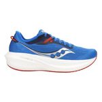 Saucony Men's Triumph 21 Sneaker, Cobalt/Silver, 9.5