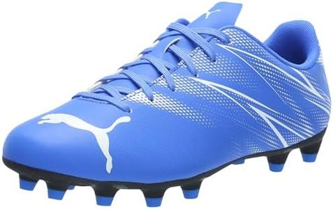 PUMA Men's Attacanto Firm, Artificial Ground Soccer Cleats Sneaker, Bluemazing-puma White, 9.5