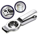 Kuber Industries Stainless Steel Lemon Squeezer with Bottle Opener (Silver, CTKTC01783)