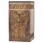 INTAJ Wooden Box Cremation Urn for Human Ashes Adult Male Women Humming Bird Handmade Pet Cat Dog Urn for Ashes Men Female Rosewood Burial Funeral Casket Urns Holds Up to 180 LBS