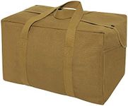 Rothco Canvas Small Parachute Cargo Bag, Coyote Brown, Medium