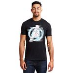 Marvel Men's Endgame Quantum Logo T Shirt, Black (Black Blk), M UK