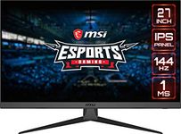 MSI Optix G272 27 Inch Full HD Esports Gaming IPS Monitor with 144Hz Refresh Rate, 1ms Response Time, Adaptive Sync, Night Vision, Anti-Flicker, Less Blue Light