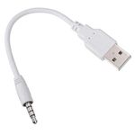 TOSSPER USB Data Charger Sync Cable to 3.5mm Audio Jack Cord for iPod Shuffle 2 2nd GEN