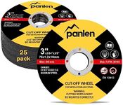 Panlen 25 PCS 3" x3/64x3/8 Cut Off 