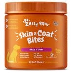 Zesty Paws Omega 3 Alaskan Fish Oil Chew Treats for Dogs - with AlaskOmega for EPA & DHA Fatty Acids - Itch Free Skin - Hip & Joint Support + Heart & Brain Health…