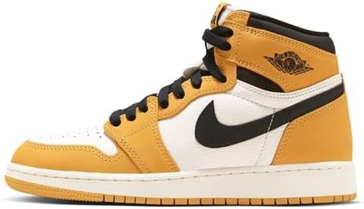 Jordan Big Kid's 1 Retro High OG Yellow Ochre/Black-Sail (FD1437 701) - 5