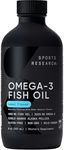 Sports Research® Omega-3 Fish Oil 4685mg - Sourced from Wild Caught Alaska Pollock - Natural Lemon Flavor, MSC Certified Sustainable - 8oz (48 Servings)