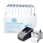 Double Dragon, 57 x 40 mm Premium Thermal Paper Till Receipt Roll for PDQ Credit Card Machine, POS, EPOS [Pack of 20]