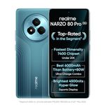 realme NARZO 80 Pro 5G (Racing Green,8GB+128GB) | Segment's 1st MediaTek Dimensity 7400 Chipset | 6000mAh Titan Battery + 80W Ultra Charge | 4500nits HyperGlow Esports Display | IP69 Waterproof