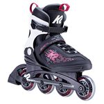 K2 Skate Women's Kinetic 80 Inline Skate, Black_Berry, 7.5