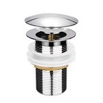 ALTON ALD115 Stainless Steel Pop-Up Type Waste Coupling (Chrome Finish, 66 x 66 x 98 mm)