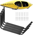 Yes4All Heavy Duty Surfboard/Kayak Wallmount Rack/Garage Storage Heavy Duty Hooks/Indoor and Outdoor Canoe, Bike Kayak Storage Hook Medium