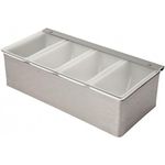 Beaumont 4 Part Stainless Steel Condiment Holder