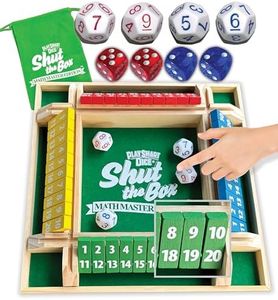 Semper Smart Games PlaySmart Dice Shut The Box Math Master Edition- A Brilliant New Twist on a Timeless Classic!