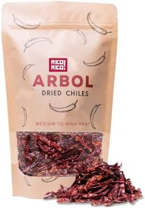 RICO RICO - Chile de Arbol 4 oz - Dried Whole Red Chili Peppers, Premium Dried Chiles, Spicy Hot Heat, Use in Mexican, Chinese and Thai Dishes, Packaged in Resealable Kraft Bag by RICO RICO