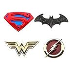 DC Justice League Logos Enamel Collector Pins | Set of 4