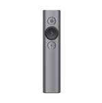 Logitech Spotlight Wireless Presentation Remote, 2.4 Ghz and Bluetooth, USB-Receiver, Digital Laser Pointer, 30-Meter Operating Range, Dual Connectivity, Timer, Pc/Mac/Android/iOS - Grey