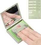 500 Counts Oil Blotting Sheets for Face - Blotting Paper Portable Mirror Case & Makeup Puff for Oily Face - Absorb Excess Oil - Avoid Contact with Skin (Color : Green)