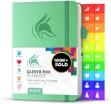 Clever Fox Planner Daily – Undated Agenda & Daily Calendar to Boost Productivity & Hit Your Goals – Gratitude Journal Personal Daily Organizer – 5.8x8.3'', Lasts 6 Months, Mint (Daily)