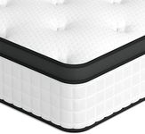 wowttrelax 3ft Single Mattress, 25CM Pocket Sprung Mattress with Anti-mite Fabric and Wave Memory Foam, Individually Wrapped Spring Hybrid Mattress-Medium Firm(90x190x25CM)