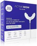 Active Wow 24k White Premium Teeth Whitening Kit - LED Light, Fluoride Free - Mint Flavor, 30 Treatments