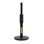 Shure by Gator Round Base Desktop Mic Stand with Standard Height-Adjustable Twist Clutch and 6" Base; (SH-DESKTOP1)