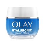 Olay Hyaluronic Acid Face Moisturiser Day Gel Cream, Skincare with Niacinamide 99% Purity and Vitamin B5 (Panthenol) Hydrating Skin Care: Plumps, Smooths, Hydrates Non Greasy, Non Sticky, 50ml