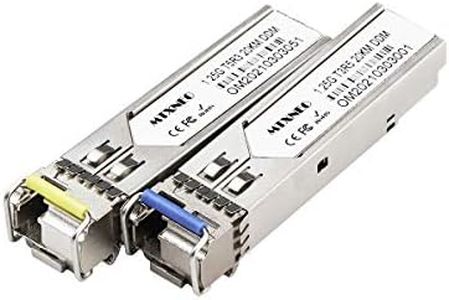 Un par de módulos SFP 1.25G Bidi Single Fibre Transceptor 1310 nm/1550 nm SMF LC conector hasta 20 km para conmutadores abiertos