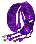 Basesailor USB Type C Charger Cable 3-Pack 3.3/6.6/10FT,Charging Cord for iPhone 16, Samsung Galaxy Tab A 10.1 A7 S8 S7 S6,Z Flip Fold,Note 20,S9 S10 S10E S24 S23 S22 S21 FE Lite Plus Ultra,Pixel 8