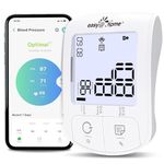 Bluetooth Wrist Blood Pressure Monitor: Easy@Home Automatic Blood Pressure Machine for Home Use - Portable with Backlit Display & Adjustable 5.3-8.5 inch Large Cuff - Unlimited Memory in Myheartpal