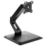 VIVO Premium VESA Single 17 to 32 inch Computer Monitor & Touch Screen Desk Stand with Rotating Base, Freestanding Pneumatic Height Adjustable Arm Mount STAND-V001R