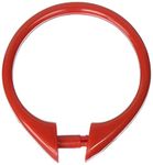 Carnation Home Fashions Snap Plastic Shower Curtain Hooks, Red