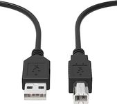 LIONX USB Cable A-Male to B-Male for Printer PIXMA MG2522, MG2525, MG3022, MG6820, TS6020, TS8020, 6 Ft, USB 1.1 to 1.0, High-Speed Data Transfer